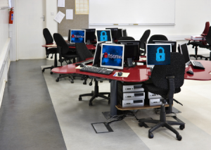 a school computer classroom is vulnerable to cyber-security risks in educational infrastructures