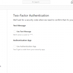 Instagram two-factor authentication for desktop
